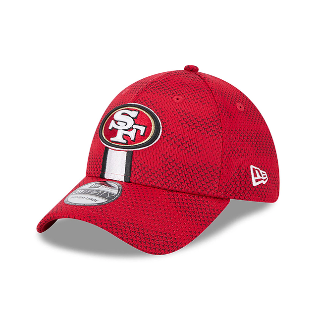 Casquette extensible rouge 39Thirty 2024 Sideline pour homme des 49ers de San Francisco NFL New Era