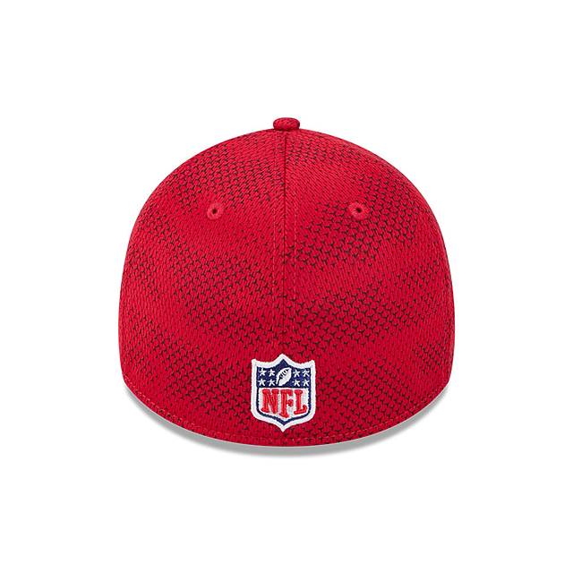 San Francisco 49ers NFL New Era Men's Red 39Thirty 2024 Sideline Stretch Fit Hat