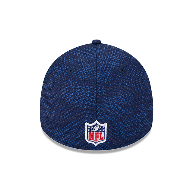 New England Patriots NFL New Era Men's Navy 39Thirty 2024 Sideline Stretch Fit Hat