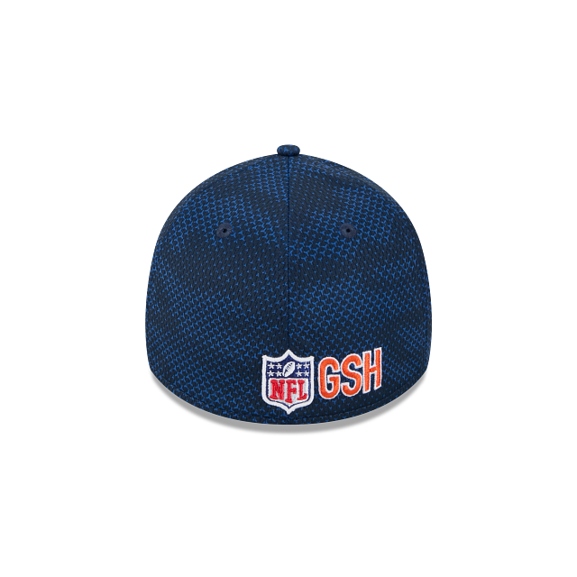 Chicago Bears NFL New Era Men's Navy 39Thirty 2024 Sideline Stretch Fit Hat