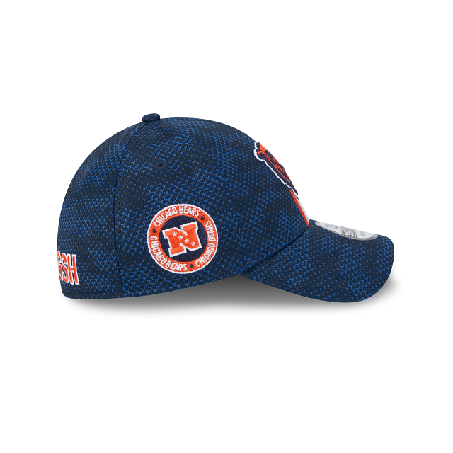 Casquette extensible Chicago Bears NFL New Era bleu marine 39Thirty 2024 Sideline pour homme