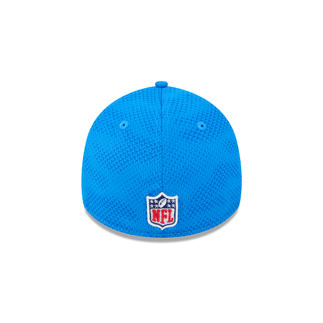 Detroit Lions NFL New Era Men's Blue 39Thirty 2024 Sideline Stretch Fit Hat