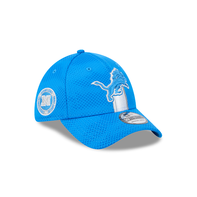 Casquette extensible 39Thirty 2024 Sideline pour homme Detroit Lions NFL New Era bleue