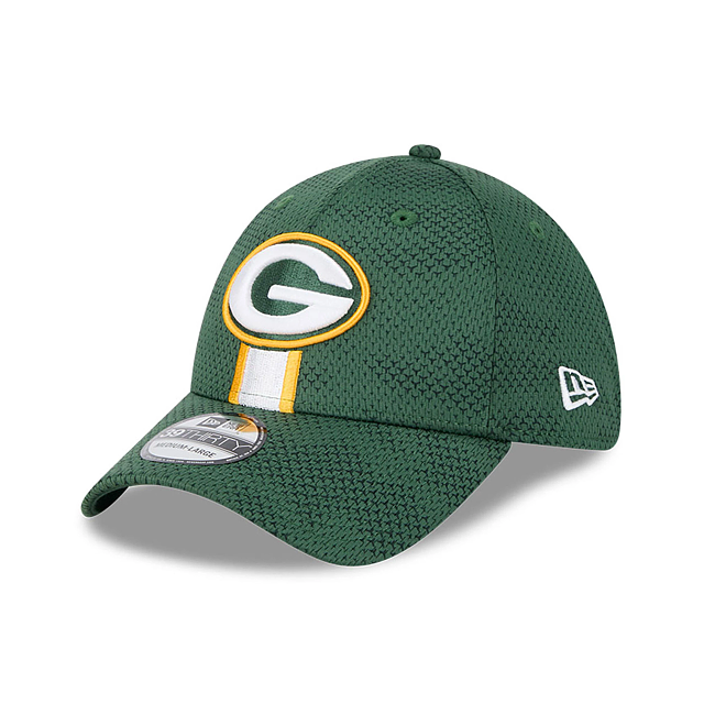 Green Bay Packers NFL New Era Men's Green 39Thirty 2024 Sideline Stretch Fit Hat