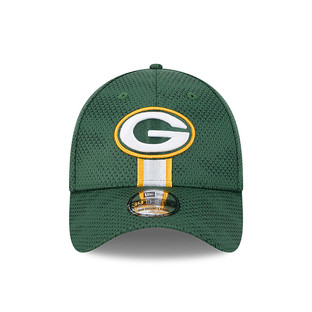 Green Bay Packers NFL New Era Men's Green 39Thirty 2024 Sideline Stretch Fit Hat