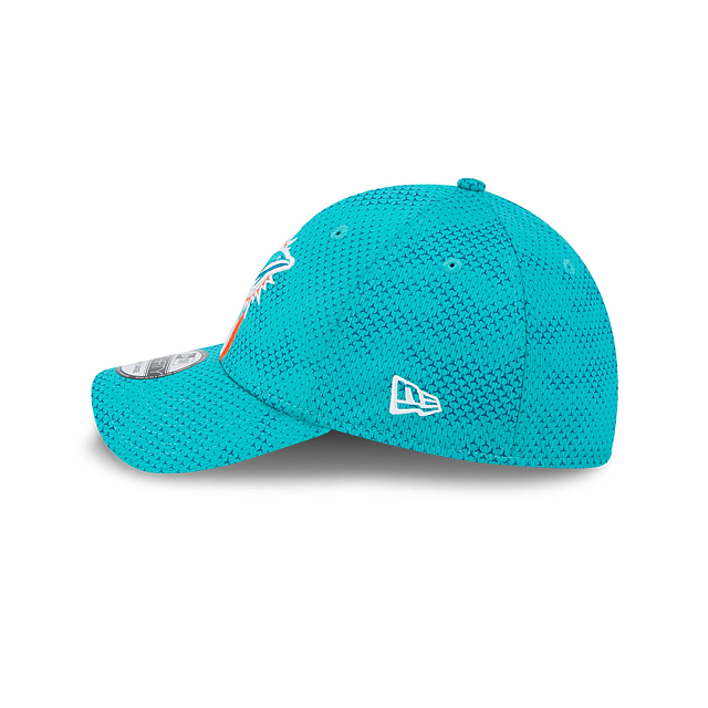 Miami Dolphins NFL New Era Men's Teal 39Thirty 2024 Sideline Stretch Fit Hat