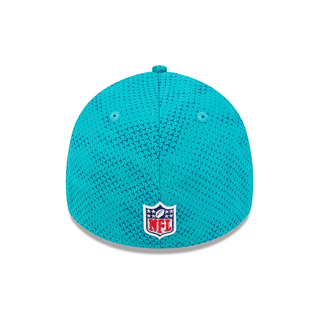 Casquette extensible pour homme Miami Dolphins NFL New Era 39Thirty 2024 Sideline Teal pour homme