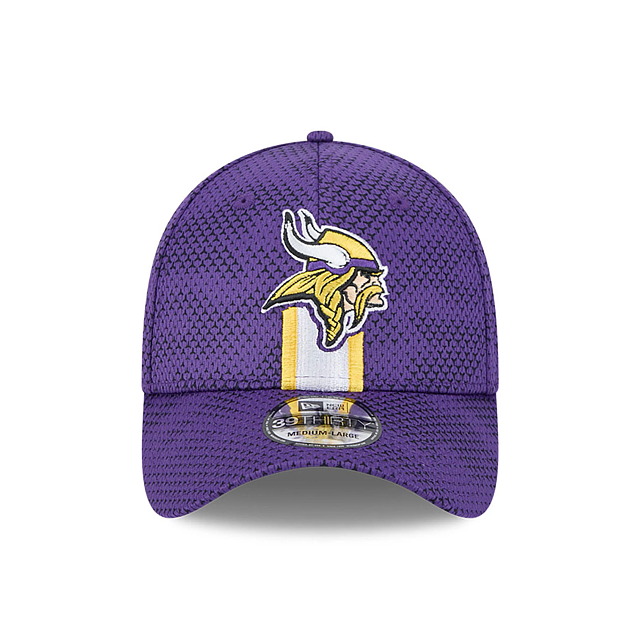 Minnesota Vikings NFL New Era Men's Purple  39Thirty 2024 Sideline Stretch Fit Hat