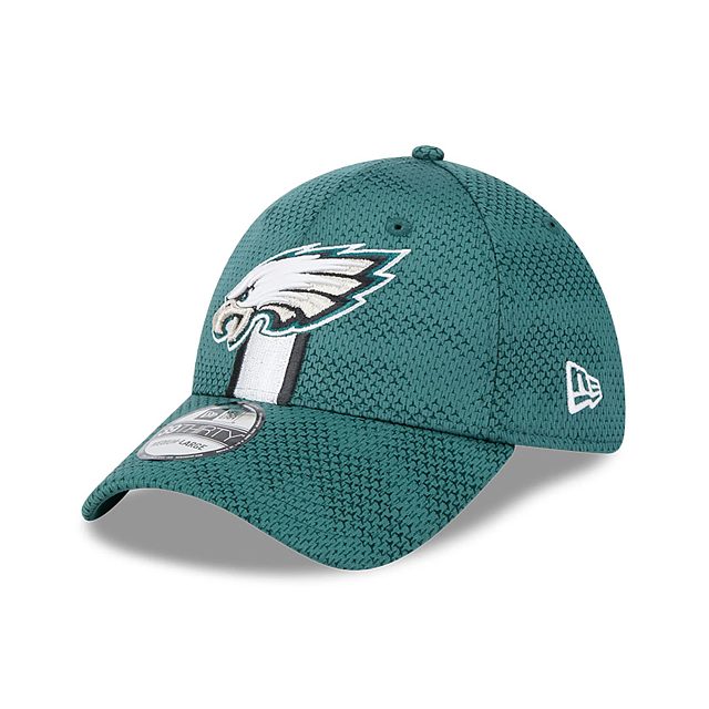 Philadelphia Eagles NFL New Era Men's Green 39Thirty 2024 Sideline Stretch Fit Hat