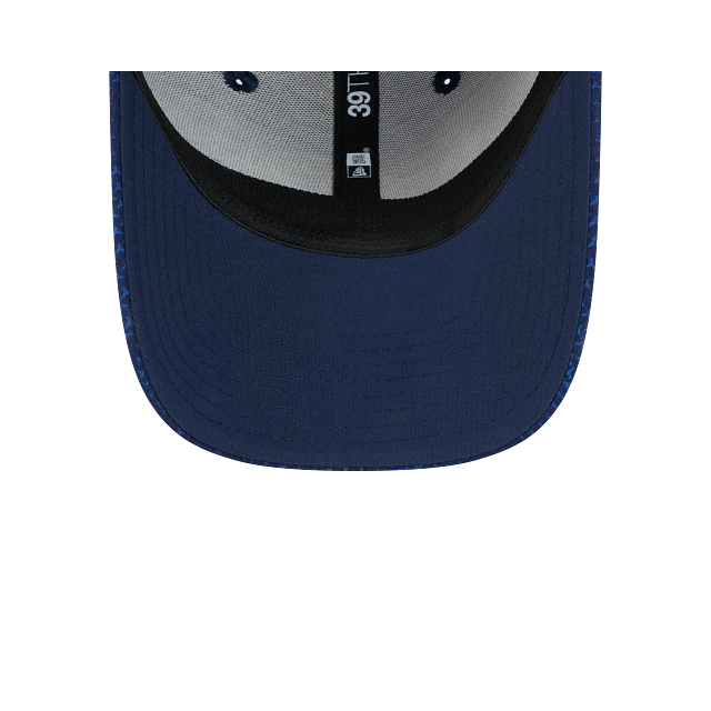 Casquette extensible 39Thirty 2024 Sideline pour homme des Seattle Seahawks NFL New Era bleu marine