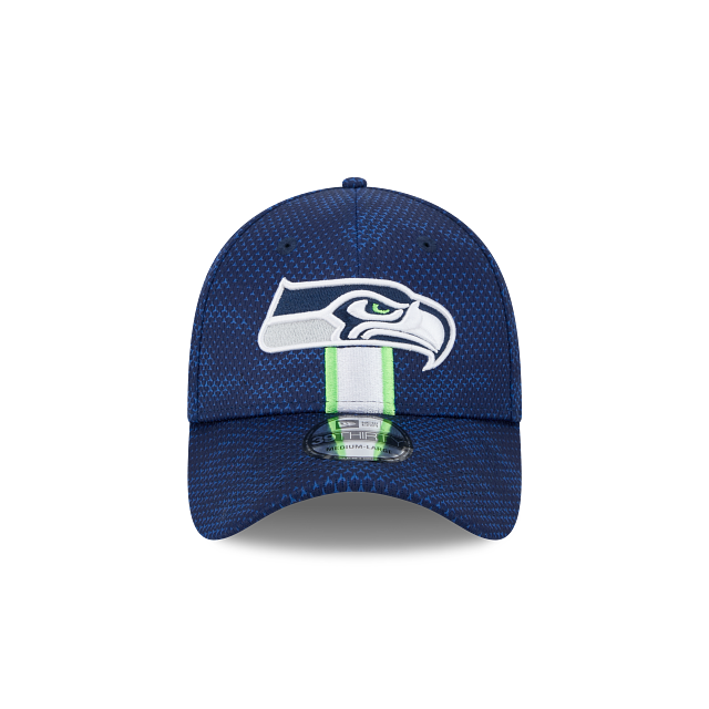 Seattle Seahawks NFL New Era Men's Navy 39Thirty 2024 Sideline Stretch Fit Hat