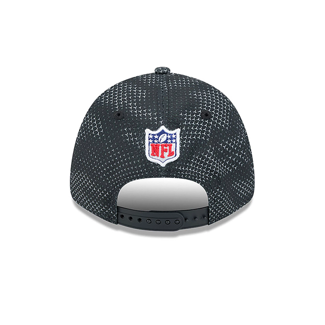 Casquette à pression extensible Sideline 9Forty 2024 noire pour homme des Baltimore Ravens NFL New Era