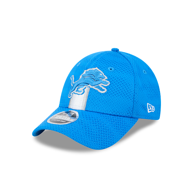 Detroit Lions NFL New Era Men's Blue 9Forty 2024 Sideline Stretch Snapback Hat