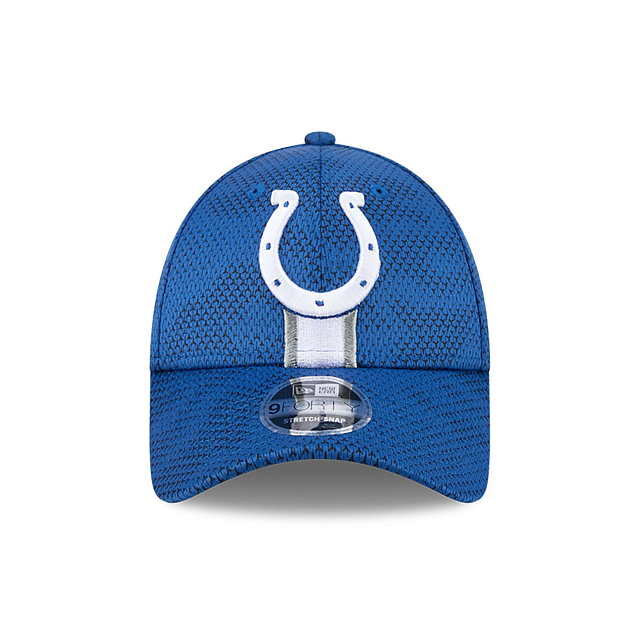 Indianapolis Colts NFL New Era Men's Blue 9Forty 2024 Sideline Stretch Snapback Hat