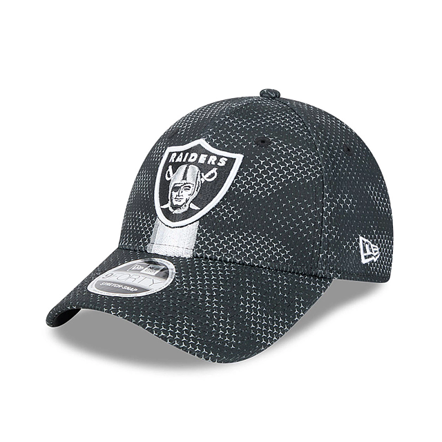 Las Vegas Raiders NFL New Era Men's Black 9Forty 2024 Sideline Stretch Snapback Hat