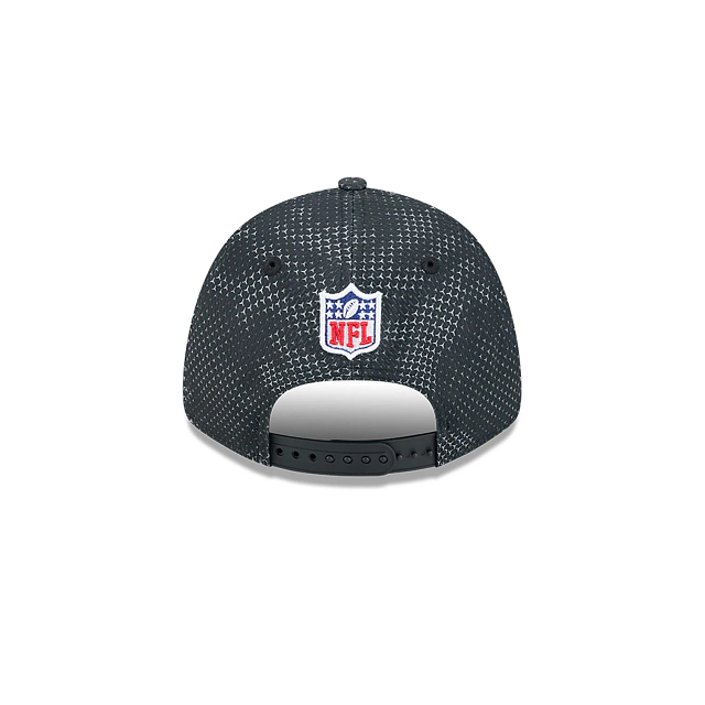 Casquette à pression extensible 9Forty 2024 Sideline pour homme des Raiders de Las Vegas NFL New Era noire