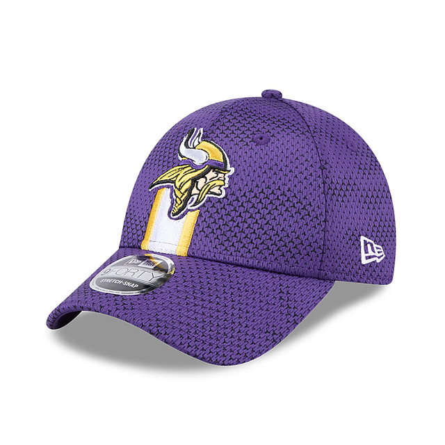 Minnesota Vikings NFL New Era Men's Purple 9Forty 2024 Sideline Stretch Snapback Hat