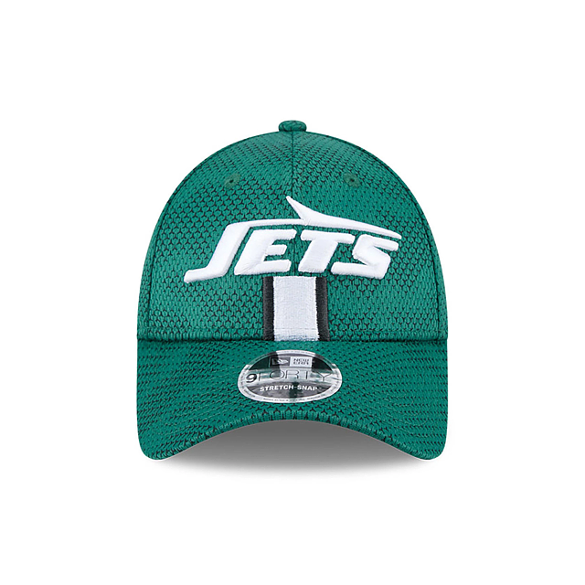 New York Jets NFL New Era Men's Green 9Forty 2024 Sideline Stretch Snapback Hat