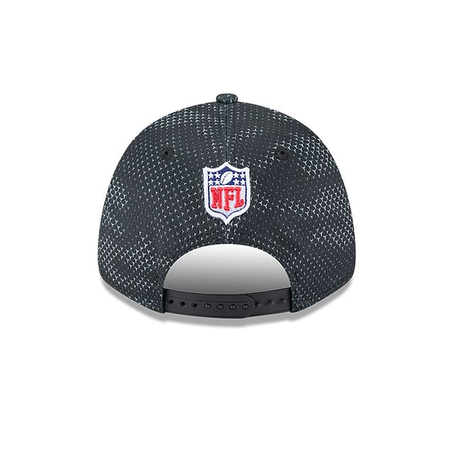 Casquette Snapback extensible noire 9Forty 2024 Sideline des Pittsburgh Steelers NFL New Era pour homme