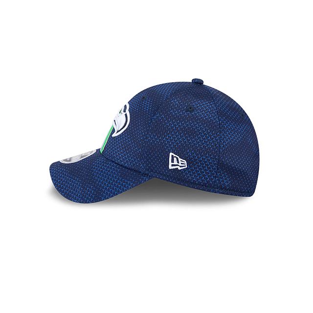 Seattle Seahawks NFL New Era Men's Blue 9Forty 2024 Sideline Stretch Snapback Hat