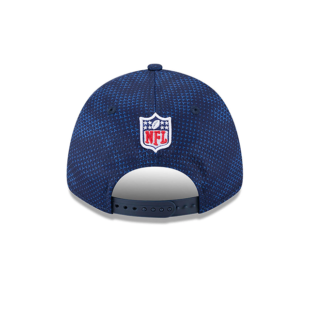 Casquette Snapback extensible 9Forty 2024 Sideline bleue pour homme des Seattle Seahawks NFL New Era