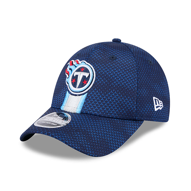 Tennessee Titans NFL New Era Men's Blue 9Forty 2024 Sideline Stretch Snapback Hat