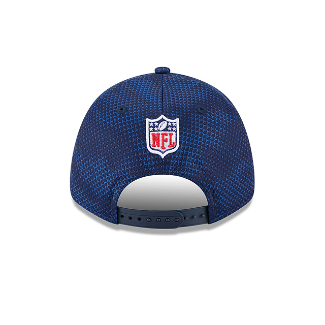 Casquette à pression extensible 9Forty 2024 Sideline pour homme des Tennessee Titans NFL New Era bleue