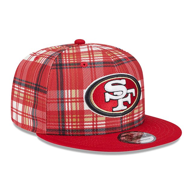 Casquette snapback NFL New Era rouge 9Fifty Sideline des 49ers de San Francisco pour homme