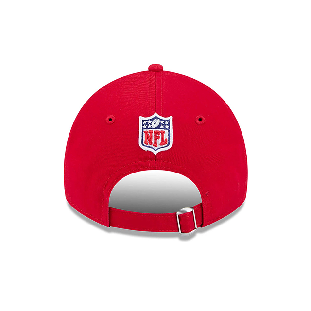 San Francisco 49ers NFL New Era Men's Red 9Twenty 2024 Sideline Adjustable Hat