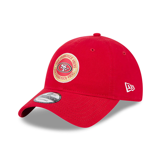 San Francisco 49ers NFL New Era Men's Red 9Twenty 2024 Sideline Adjustable Hat