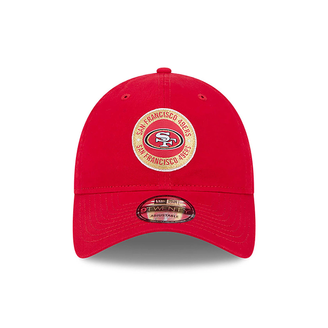 San Francisco 49ers NFL New Era Men's Red 9Twenty 2024 Sideline Adjustable Hat