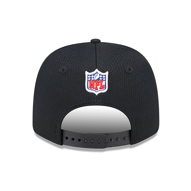 Casquette à visière extensible 9Seventy 2024 Sideline pour homme des Raiders de Las Vegas NFL New Era noire