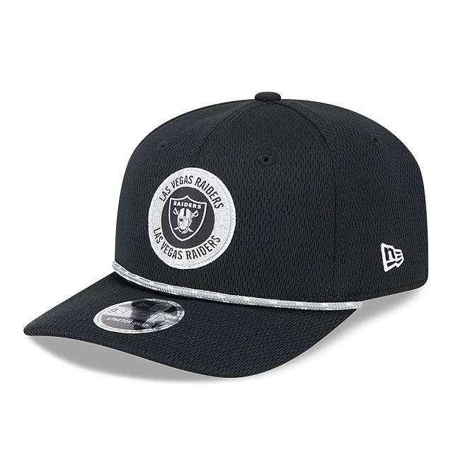 Las Vegas Raiders NFL New Era Men's Black 9Seventy 2024 Sideline Stretch Snapback