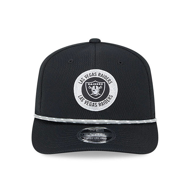 Las Vegas Raiders NFL New Era Men's Black 9Seventy 2024 Sideline Stretch Snapback