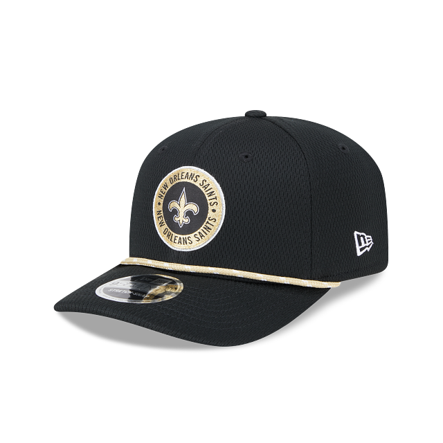 New Orleans Saints NFL New Era Men's Black 9Seventy 2024 Sideline Stretch Snapback