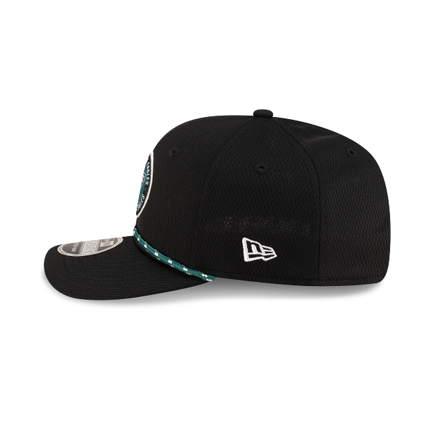 Philadelphia Eagles NFL New Era Men's Black 9Seventy 2024 Sideline Stretch Snapback