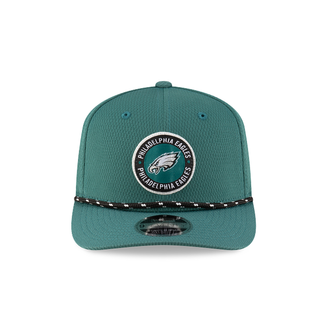 Philadelphia Eagles NFL New Era Men's Green 9Seventy 2024 Sideline Stretch Snapback