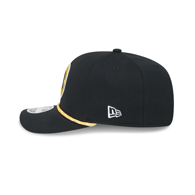 Casquette à visière extensible 9Seventy 2024 Sideline des Pittsburgh Steelers NFL New Era pour homme noire