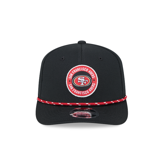 San Francisco 49ers NFL New Era Men's Black 9Seventy 2024 Sideline Stretch Snapback