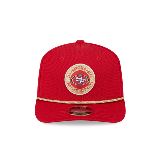 San Francisco 49ers NFL New Era Men's Red 9Seventy 2024 Sideline Stretch Snapback