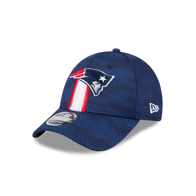 New England Patriots NFL New Era Men's Navy 9Forty 2024 Sideline Stretch Snapback Hat