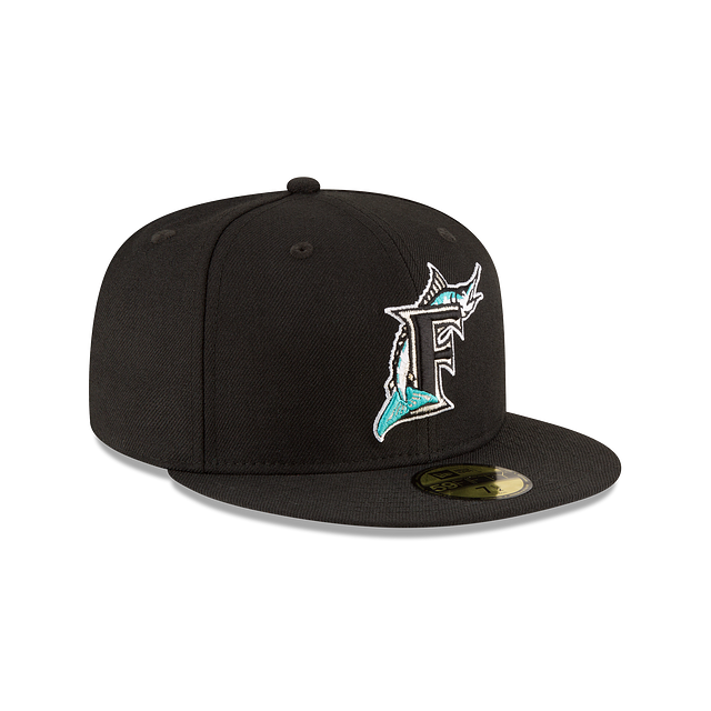 Casquette ajustée en laine noire 59Fifty 1997 World Series des Florida Marlins MLB New Era pour homme