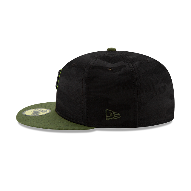 Casquette ajustée alternative MLB New Era pour homme, collection authentique 59Fifty, camouflage noir, des Pirates de Pittsburgh