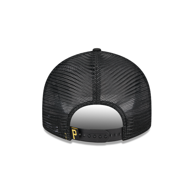 Casquette Snapback Low Profile Trucker 9Fifty noire pour homme des Pirates de Pittsburgh MLB New Era