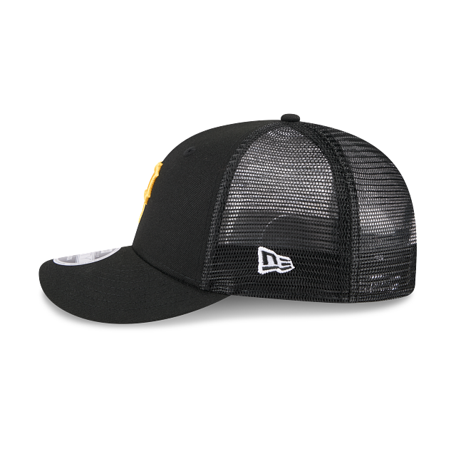 Pittsburgh Pirates MLB New Era Men's Black 9Fifty Low Profile Trucker Snapback