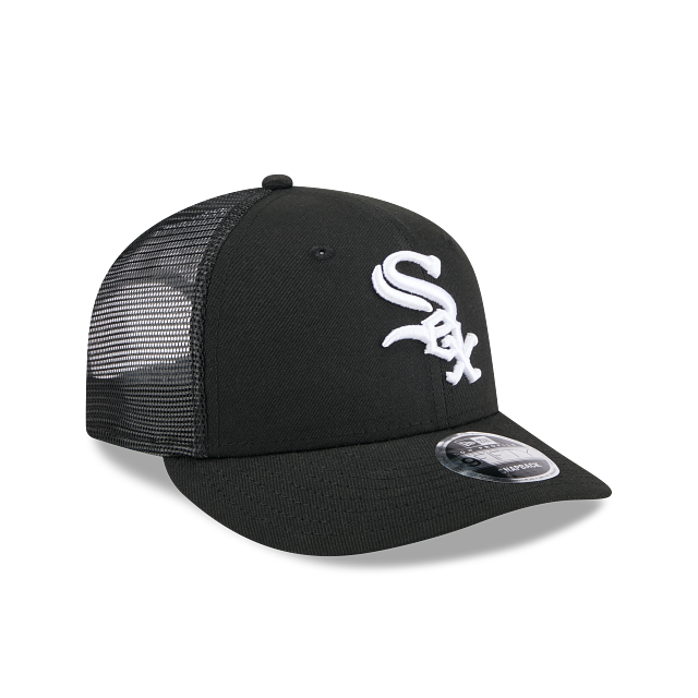 Chicago White Sox MLB New Era Men's Black 9Fifty Low Profile Trucker Snapback