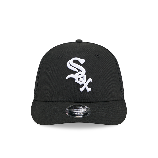 Chicago White Sox MLB New Era Men's Black 9Fifty Low Profile Trucker Snapback