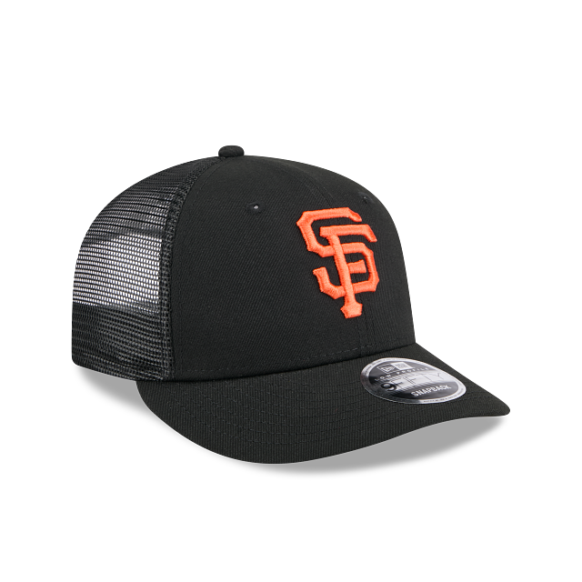 San Francisco Giants MLB New Era Men's Black 9Fifty Low Profile Trucker Snapback