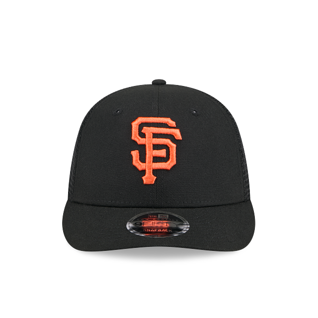 San Francisco Giants MLB New Era Men's Black 9Fifty Low Profile Trucker Snapback