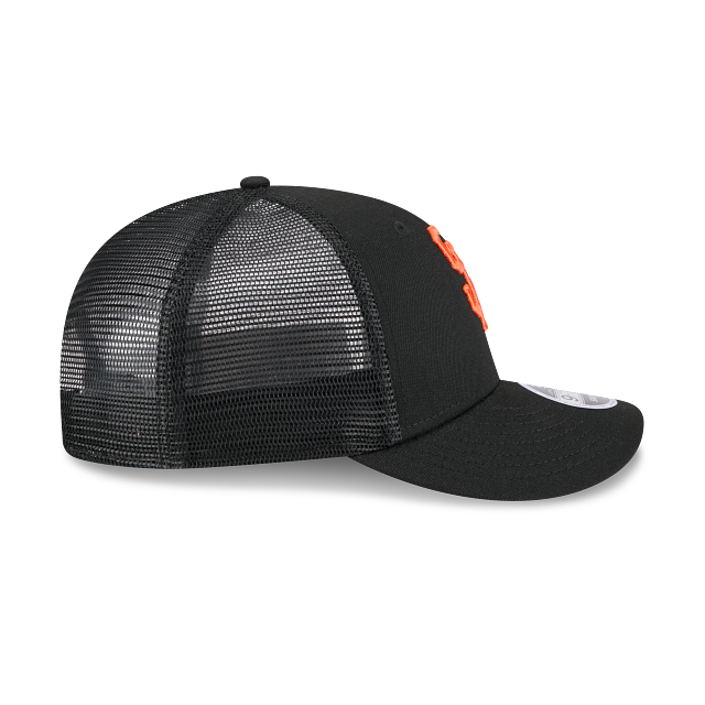 San Francisco Giants MLB New Era Men's Black 9Fifty Low Profile Trucker Snapback